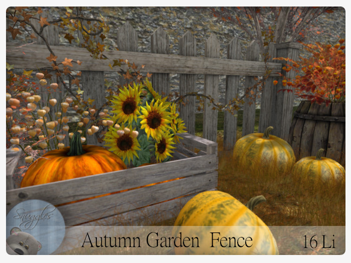 Autumn Garden Fence By Snuggles 