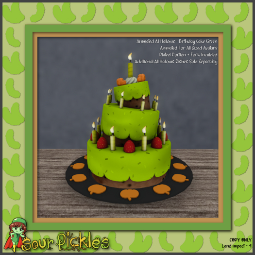 [SP] All Hallows - Birthday Cake Green