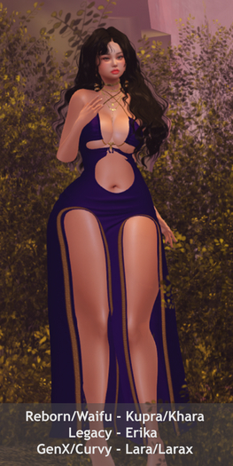 !!! Revna !!! 610 Purple/Gold Dress