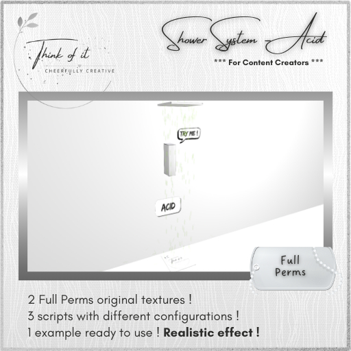 {ToI} Shower System - Full Perms - Acid