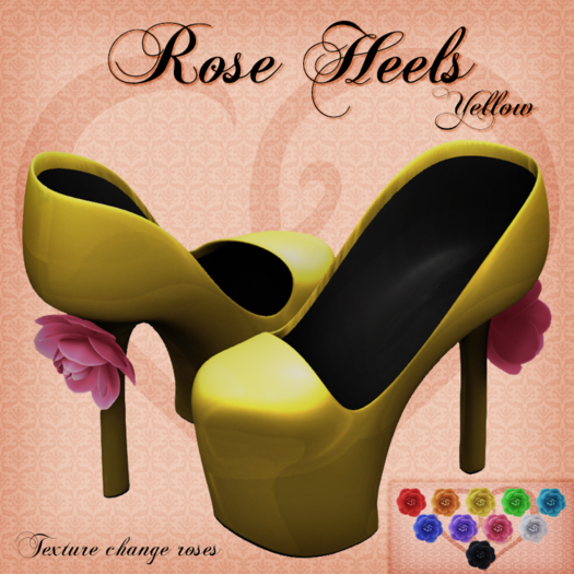 Rose Heels - Yellow