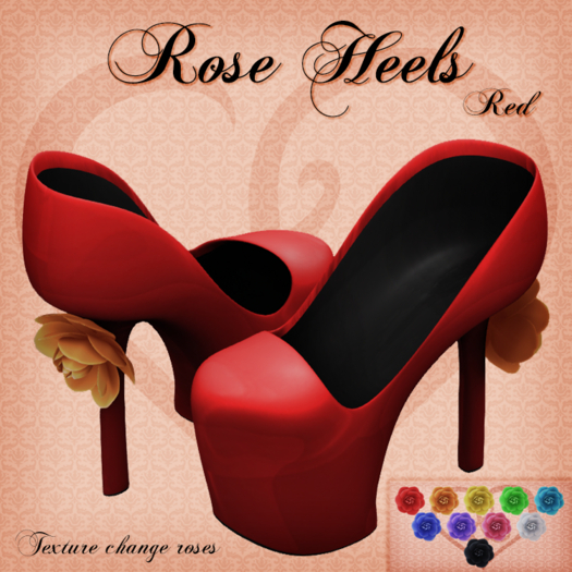 Rose Heels - Red