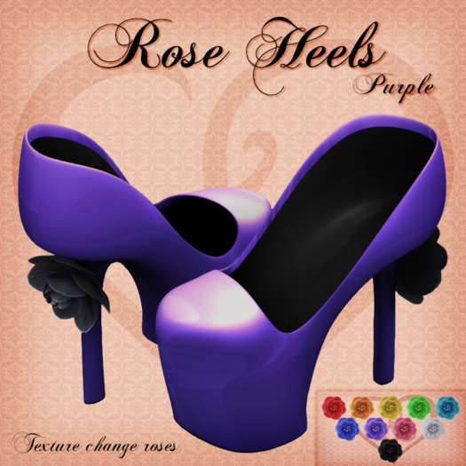 Rose Heels - Purple
