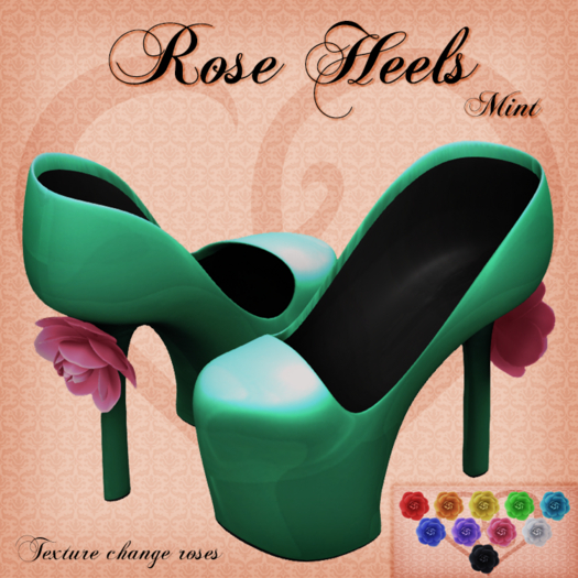 Rose Heels - Mint