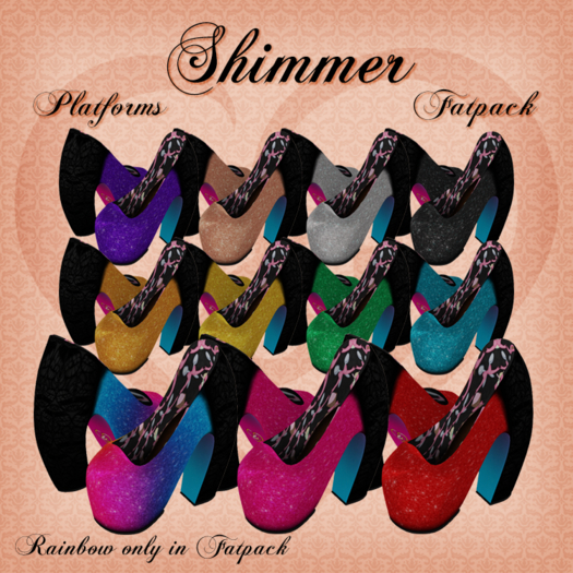 Shimmer - Platform Pumps FATPACK