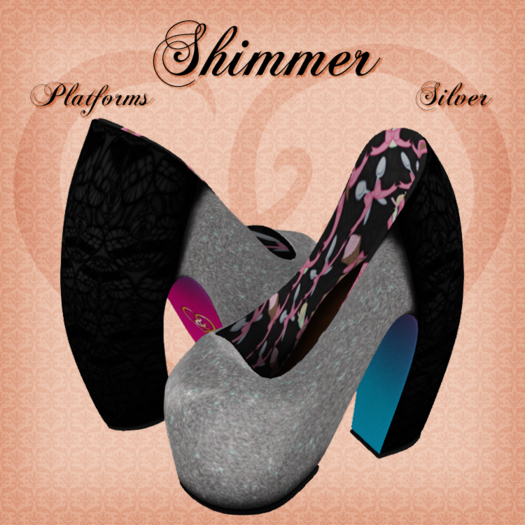 Shimmer - Platform Pumps - Silver