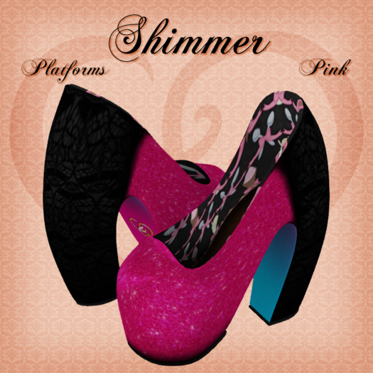 Shimmer - Platform Pumps - Pink