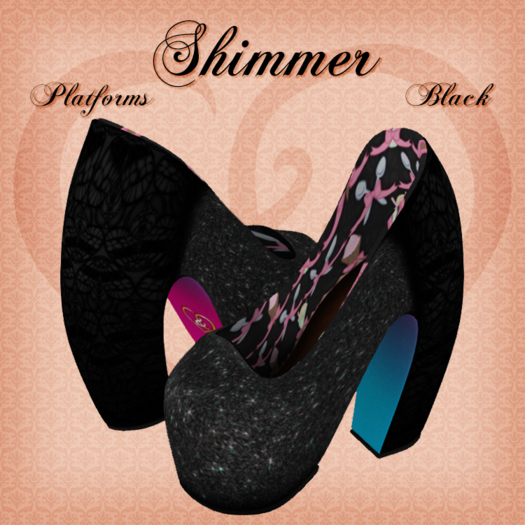 Shimmer - Platform Pumps - Black