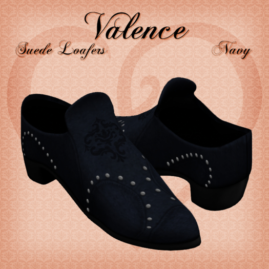 Valence Suede Loafers - Navy