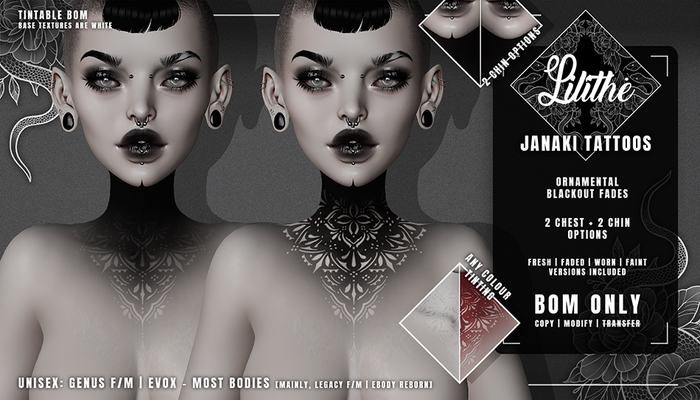 Lilithe'// Janaki Tattoos