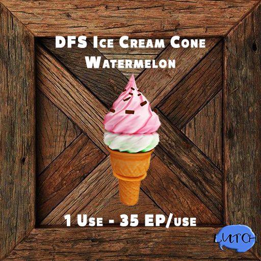 DFS Ice Cream Cone Watermelon x10  (BULK)  ( TOTAL 350 EP )