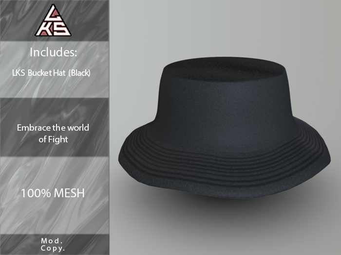 LKS Bucket Hat Black