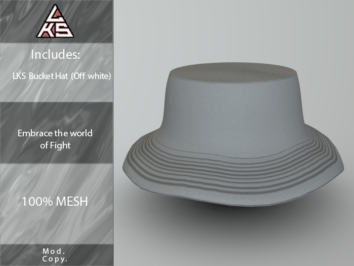 LKS Bucket Hat Off White