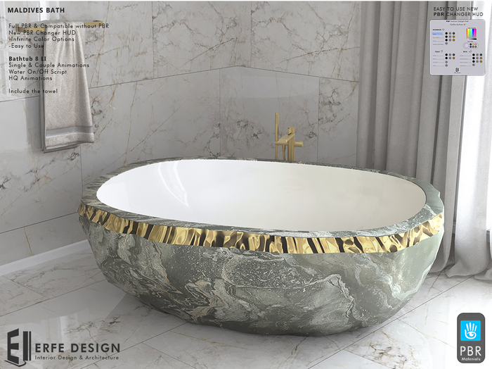 Maldives Bath PBR 8 LI [Erfe Design] PACK