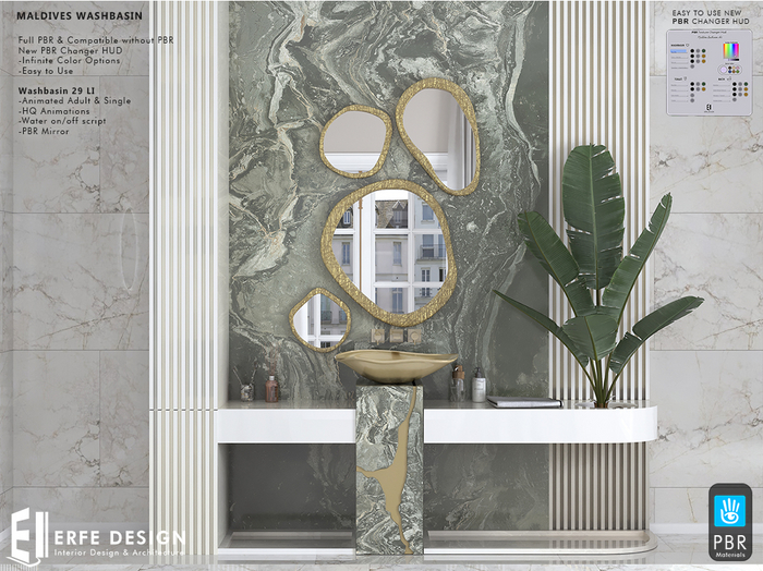 Maldives Washbasin  PBR & Legacy  [Erfe Design] PACK