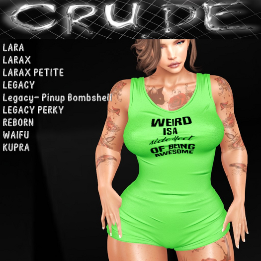Weird is a side effect of being awesome Women's Bodysuit (WBS) <Wear Me>