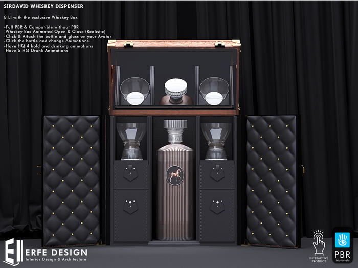 Sirdavid Whiskey Dispenser PBR 8 LI [Erfe Design] PACK