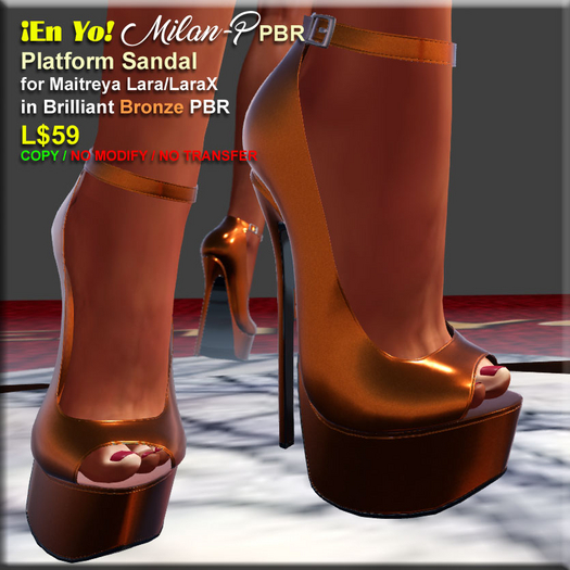 En YO! Milan-P PBR Platform Maitreya Bronze