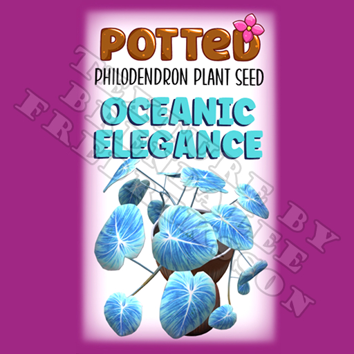 Potted: Philodendron Plant Seed: Oceanic Elegance (ACTUAL PLANT SEED) - Retired!