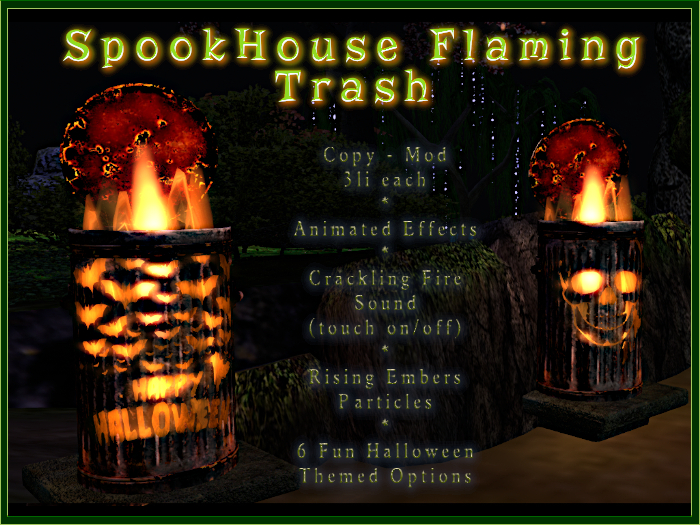 SpookHouse Flaming Trash (Unpack/Add)