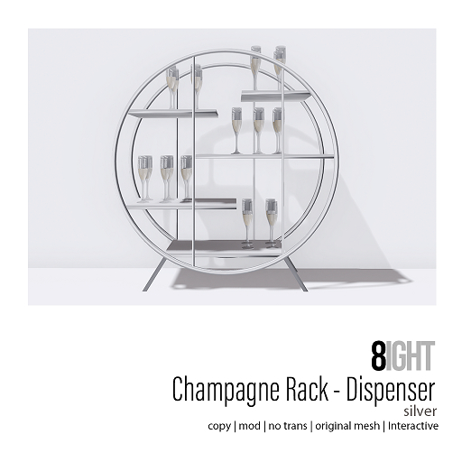 8 Champagne Rack Silver