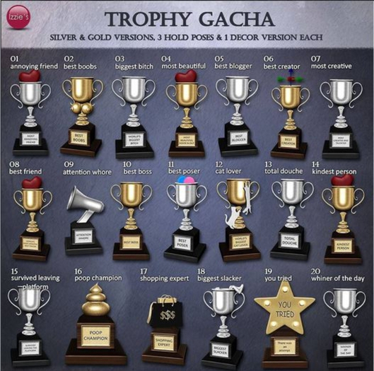 Izzie's - Trophy gold Pose 3 (Best Poser) (add/wear)