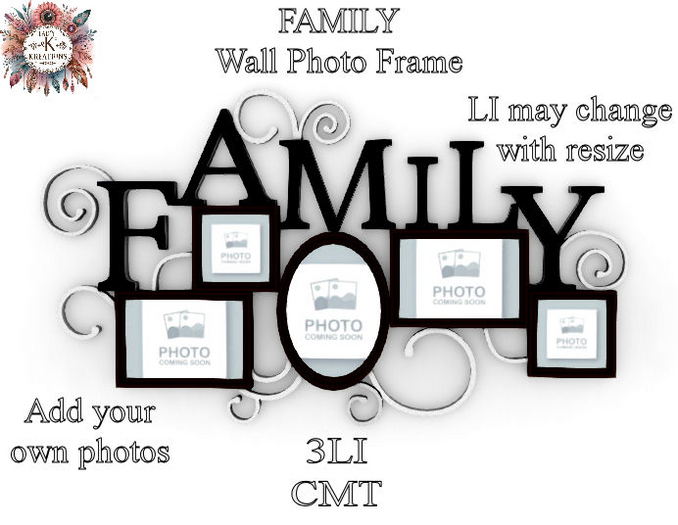 *LKK* Family Wall Photo Frame  