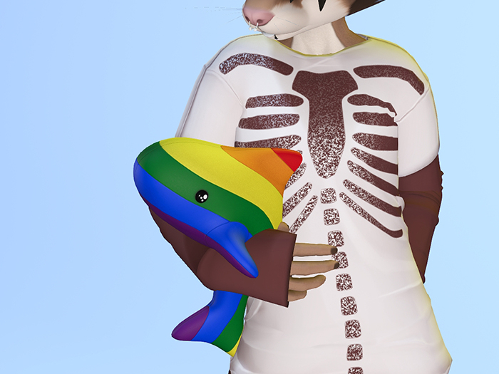 [AWOO] Shark Plushie (Rainbow)