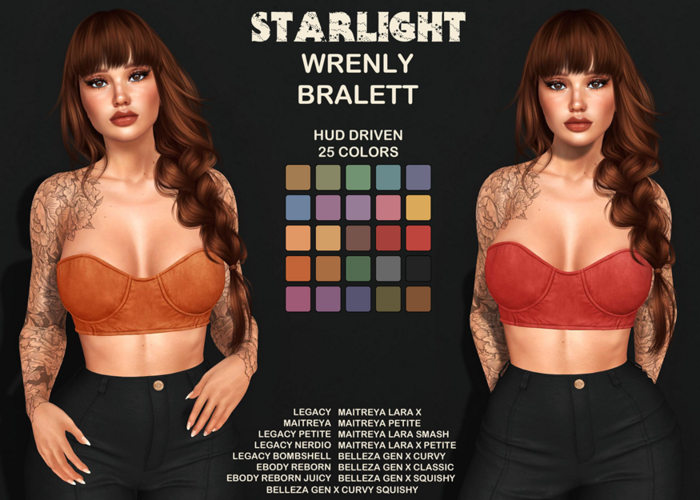 :: SA ::  Wrenly - Bralett with HUD - Velvet