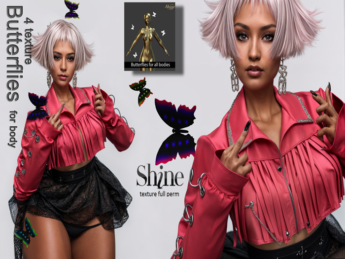 AJ [SHINE FULL PERM] Butterflies  _TEXTURE FULL PERM