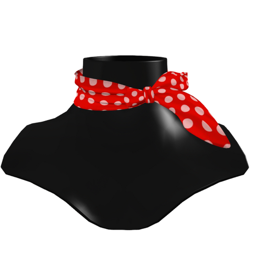 Dots Neck Scarf RED - BOXED (add)