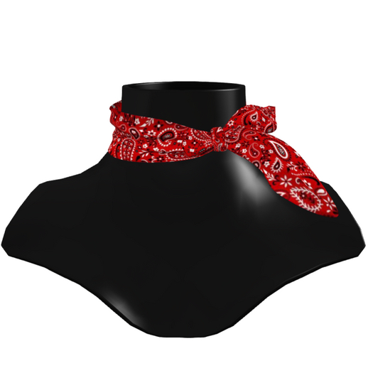 Resizable Bandana Neck Scarf RED - BOXED (add)