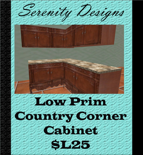 Country Kitchen Corner cabinets 8prim