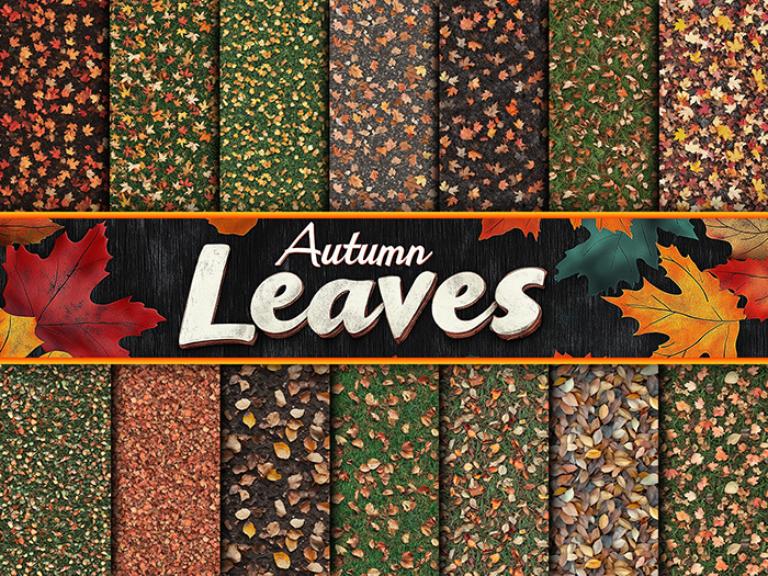EA Design ♦ Ground Textures - Autumn Leaves - Set 05