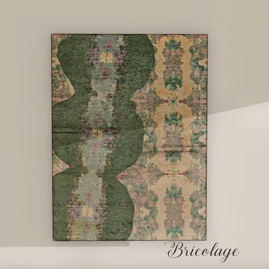 Bricolage Moss-Green Hemp Rug