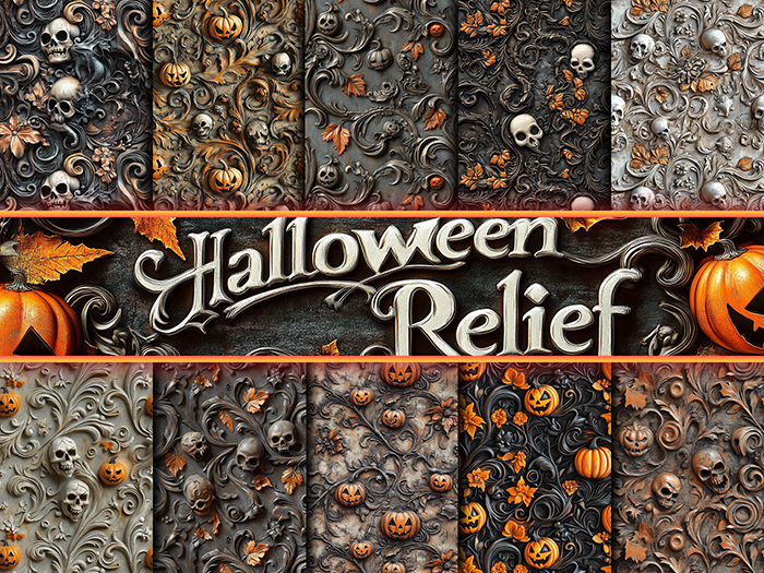 EA Design ♦ Relief Textures - Halloween - Set 01