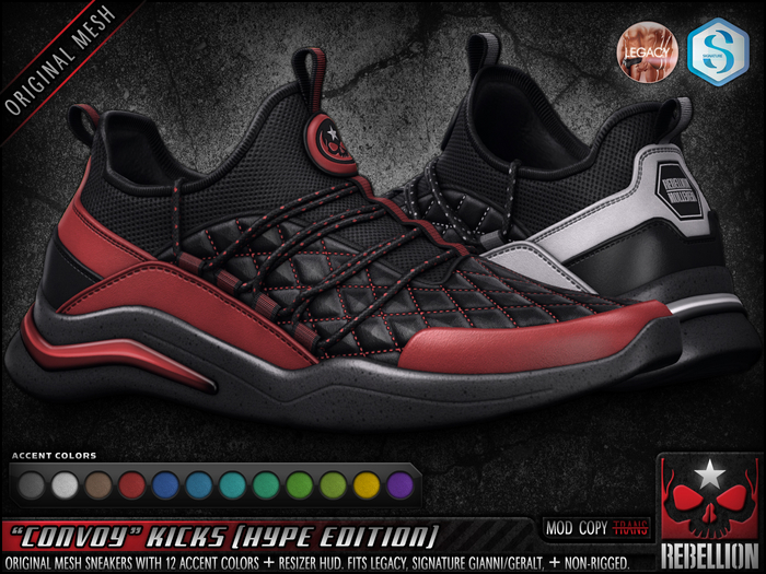 = REBELLION = "CONVOY" KICKS - HYPE EDITION (Legacy, Signature Gianni - Geralt)