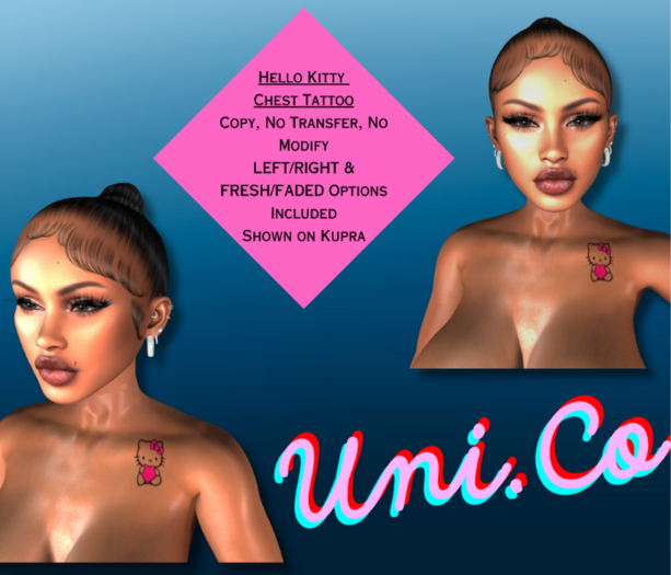 Uni.Co // Hello Kitty Chest Tattoo