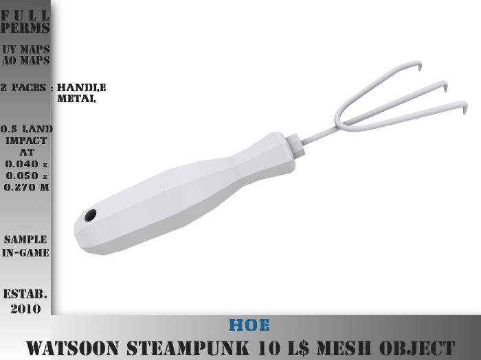 Hoe - 0.5 LI - FULL PERM Mesh