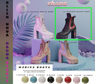 11.Ebano-Marina Boots MAITREYA  BLACK RARE - SALE !