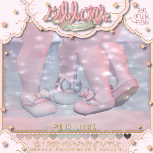 {Ribbons} Pollie Shoes - Cream {Box}