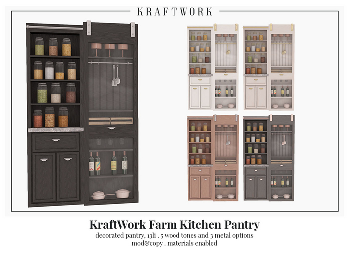 KraftWork Farm Kitchen Pantry (Add Me)