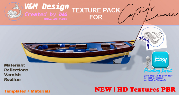 Second Life Marketplace - TMS Captain Launch Maryse (PBR Textures) Painter