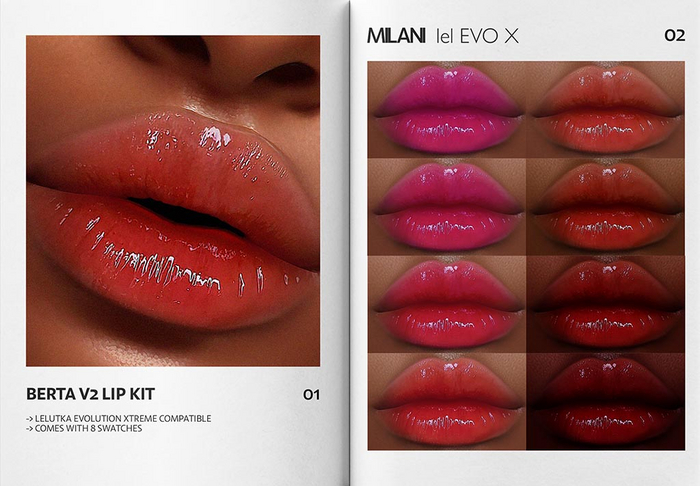 MILANI - "BERTA V2" LIP KIT / DEMO