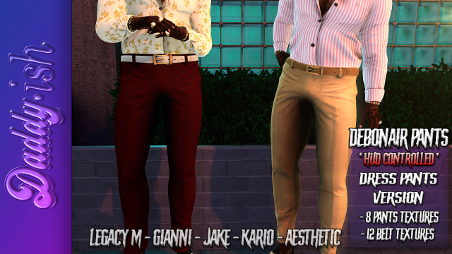 !D - Debonair Dress Pants *PLAIN*