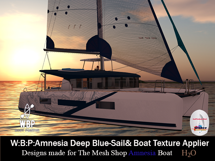 W:B:P:Amnesia Deep Blue  Sail & Boat Texture Applier