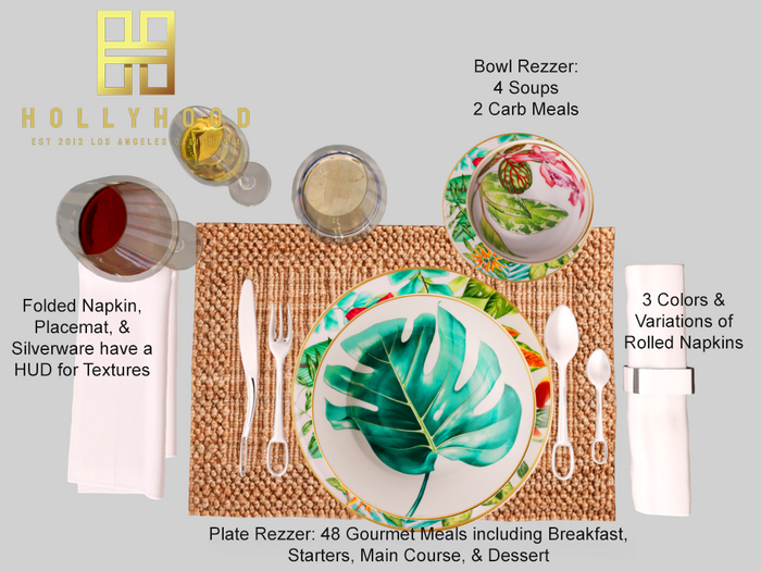 Hollyhood High H Dinnerware Set - Flora