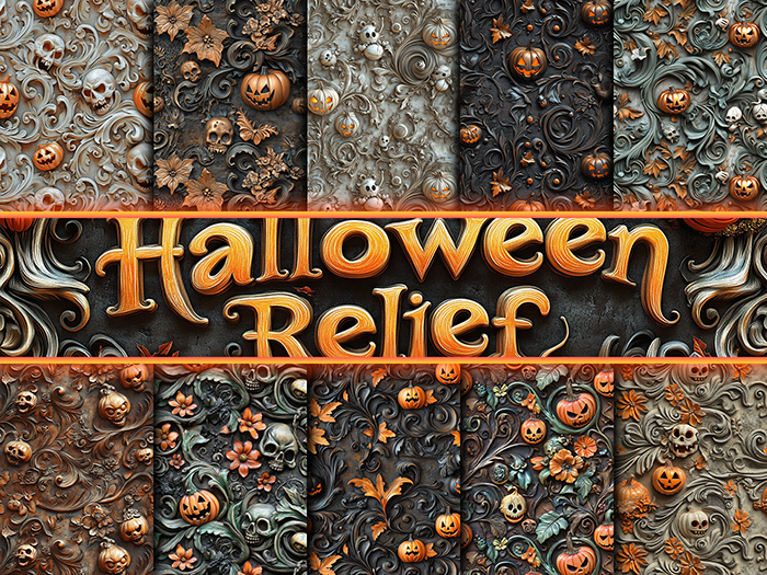 EA Design ♦ Relief Textures - Halloween - Set 02