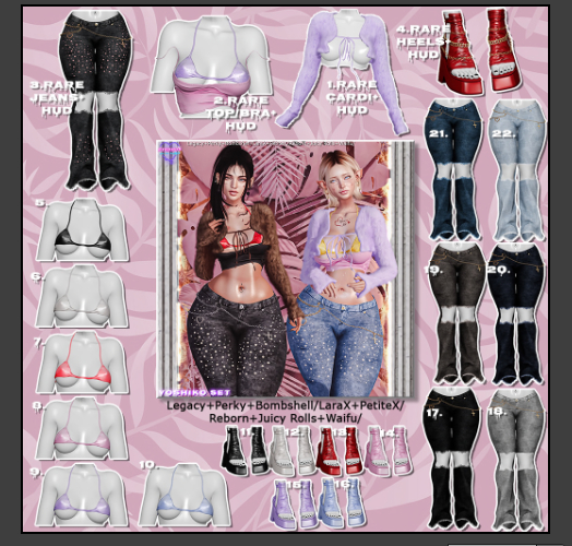 3. [Eternus] Yoshiko Jeans (Legacy/Perky/Bombshell) RARE