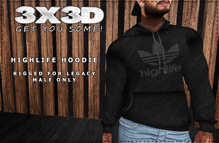 3X3D HIGHLIFE HOODIE LEGACY MALE
